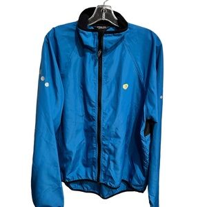 Pearl Izumi Blue Windbreaker Jacket with Black Trim